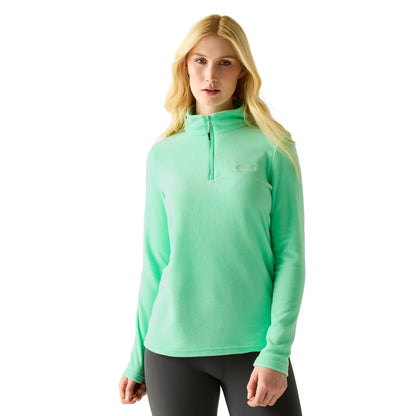 Ice Green - Lifestyle - Regatta Great Outdoors Womens-Ladies Sweetheart 1-4 Zip Fleece Top