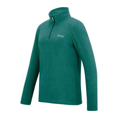 Mediterranean Green - Side - Regatta Great Outdoors Womens-Ladies Sweetheart 1-4 Zip Fleece Top