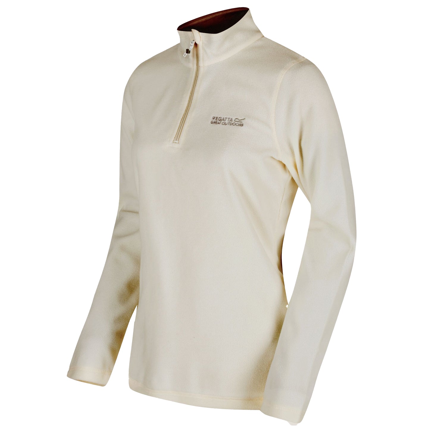Polar Bear-Parchment - Side - Regatta Great Outdoors Womens-Ladies Sweetheart 1-4 Zip Fleece Top