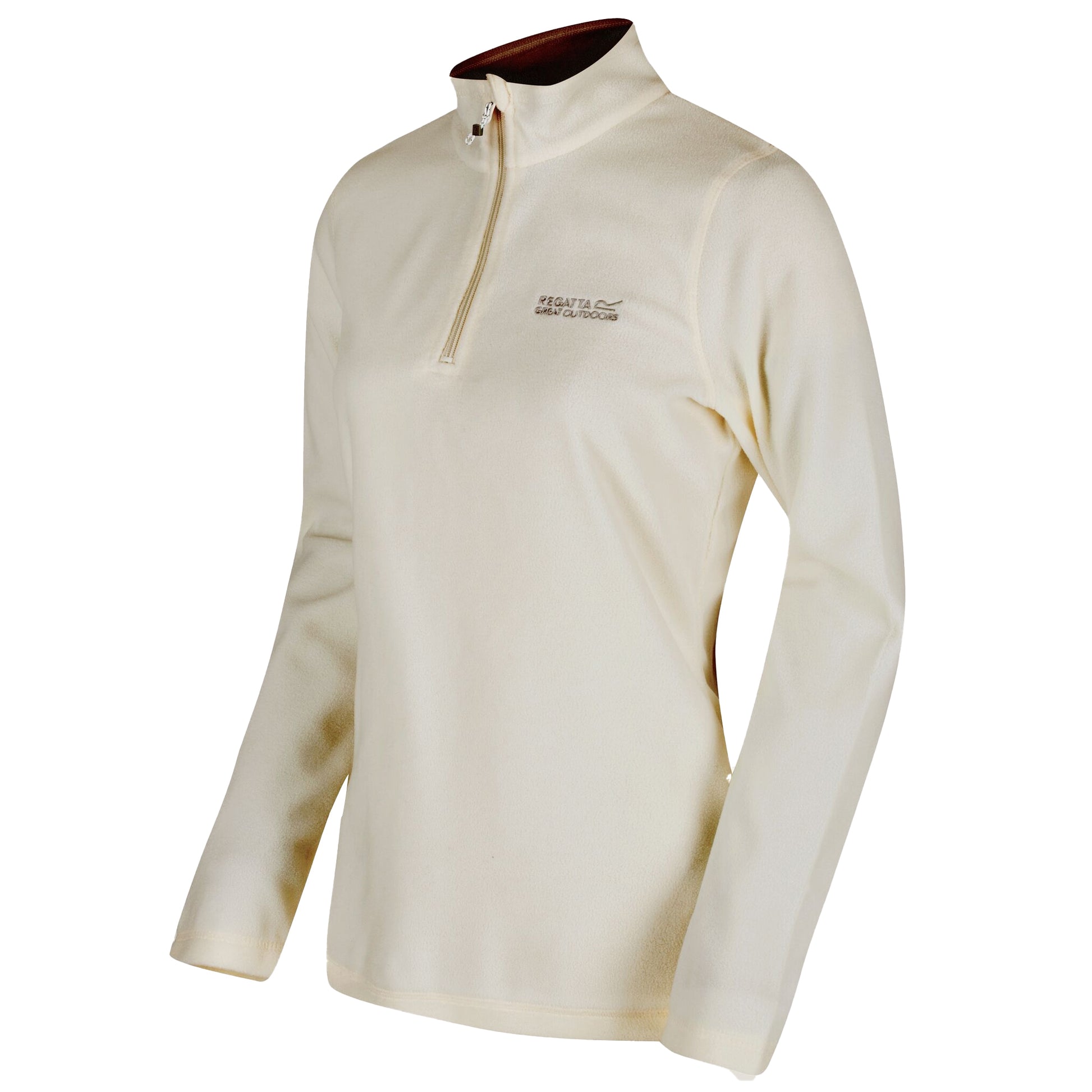 Polar Bear-Parchment - Side - Regatta Great Outdoors Womens-Ladies Sweetheart 1-4 Zip Fleece Top