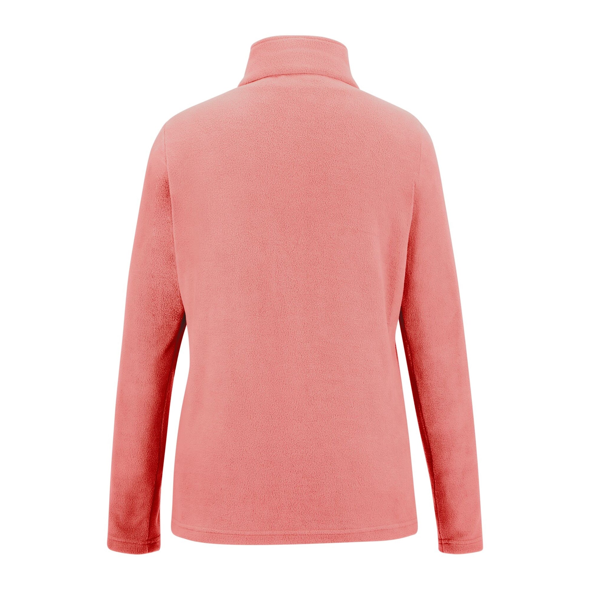 Peach Pink - Back - Regatta Great Outdoors Womens-Ladies Sweetheart 1-4 Zip Fleece Top