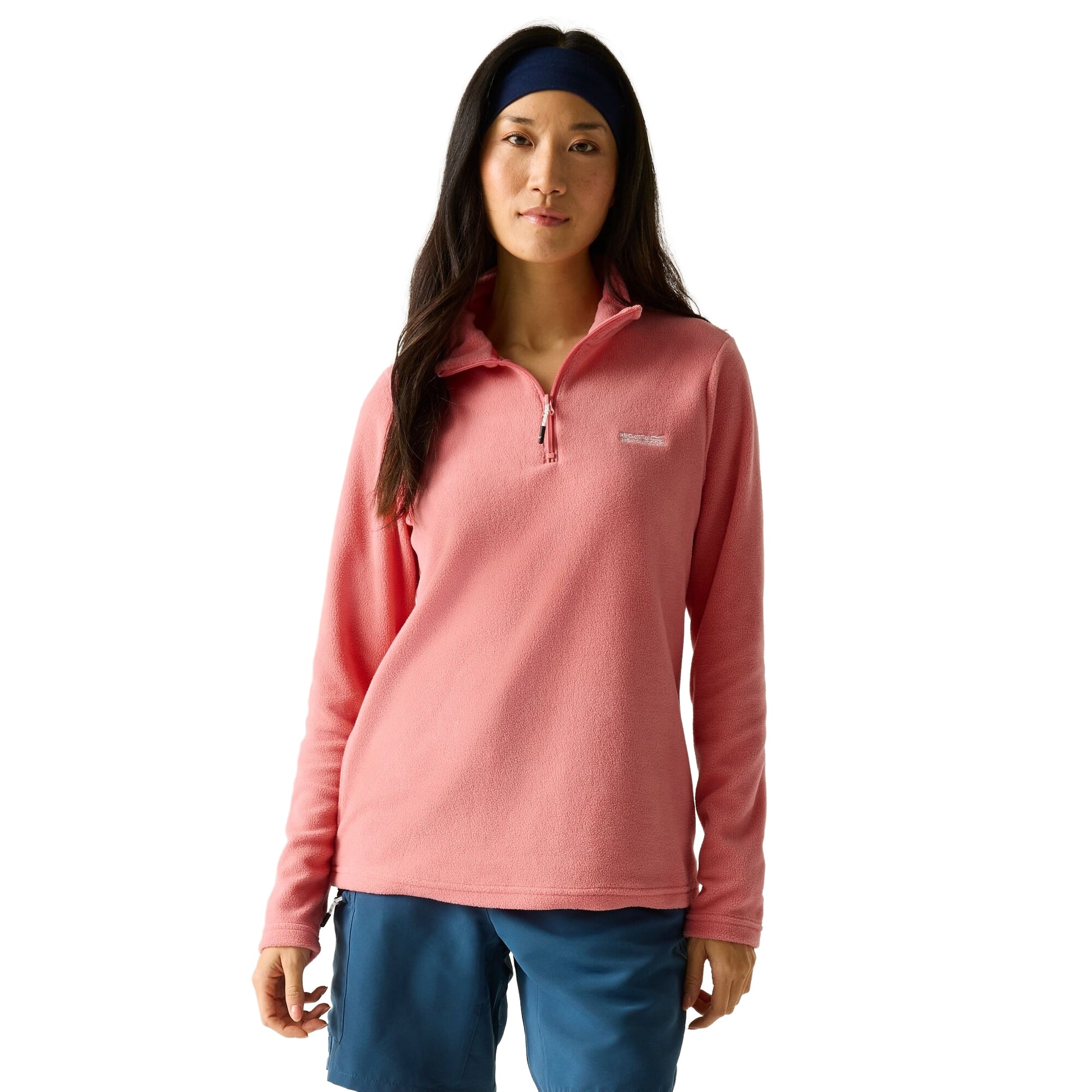 Peach Pink - Lifestyle - Regatta Great Outdoors Womens-Ladies Sweetheart 1-4 Zip Fleece Top