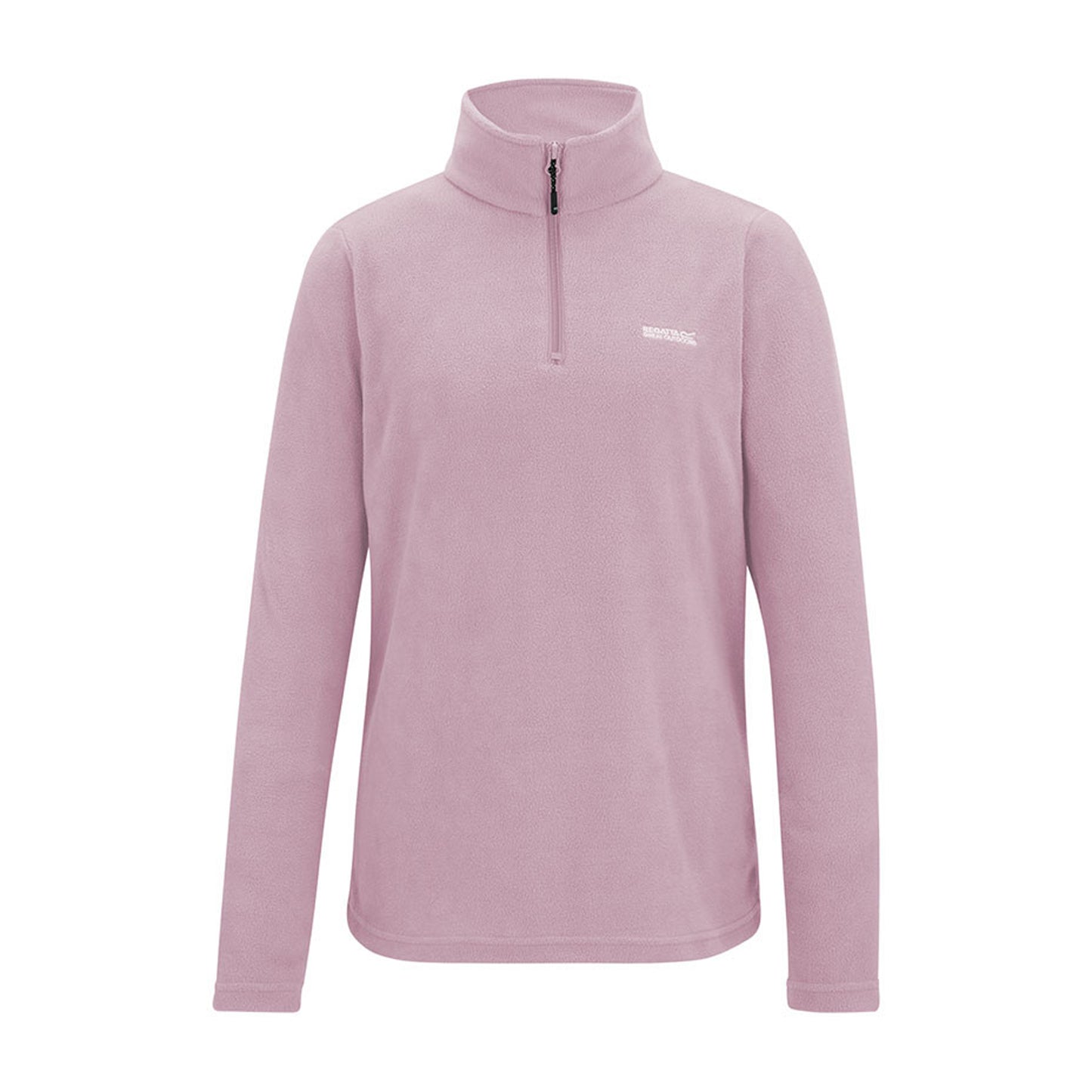 Powder Lilac - Front - Regatta Great Outdoors Womens-Ladies Sweetheart 1-4 Zip Fleece Top
