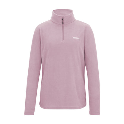 Powder Lilac - Front - Regatta Great Outdoors Womens-Ladies Sweetheart 1-4 Zip Fleece Top