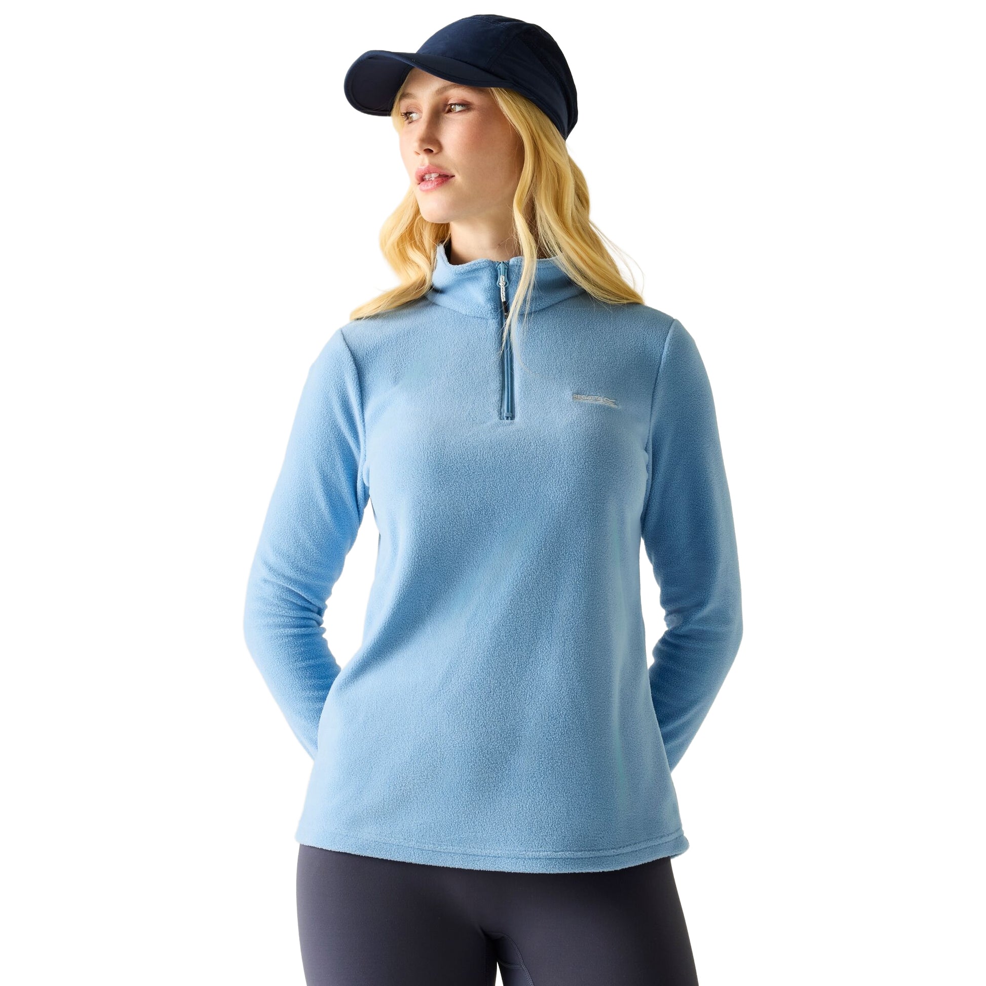 Washed Denim - Lifestyle - Regatta Great Outdoors Womens-Ladies Sweetheart 1-4 Zip Fleece Top