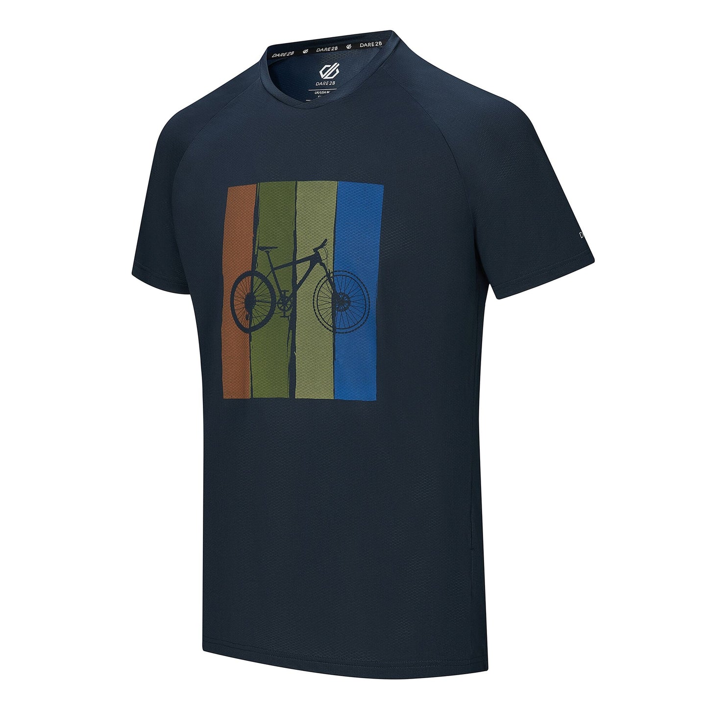 Navy - Side - Dare 2B Mens Tech II Bicycle T-Shirt
