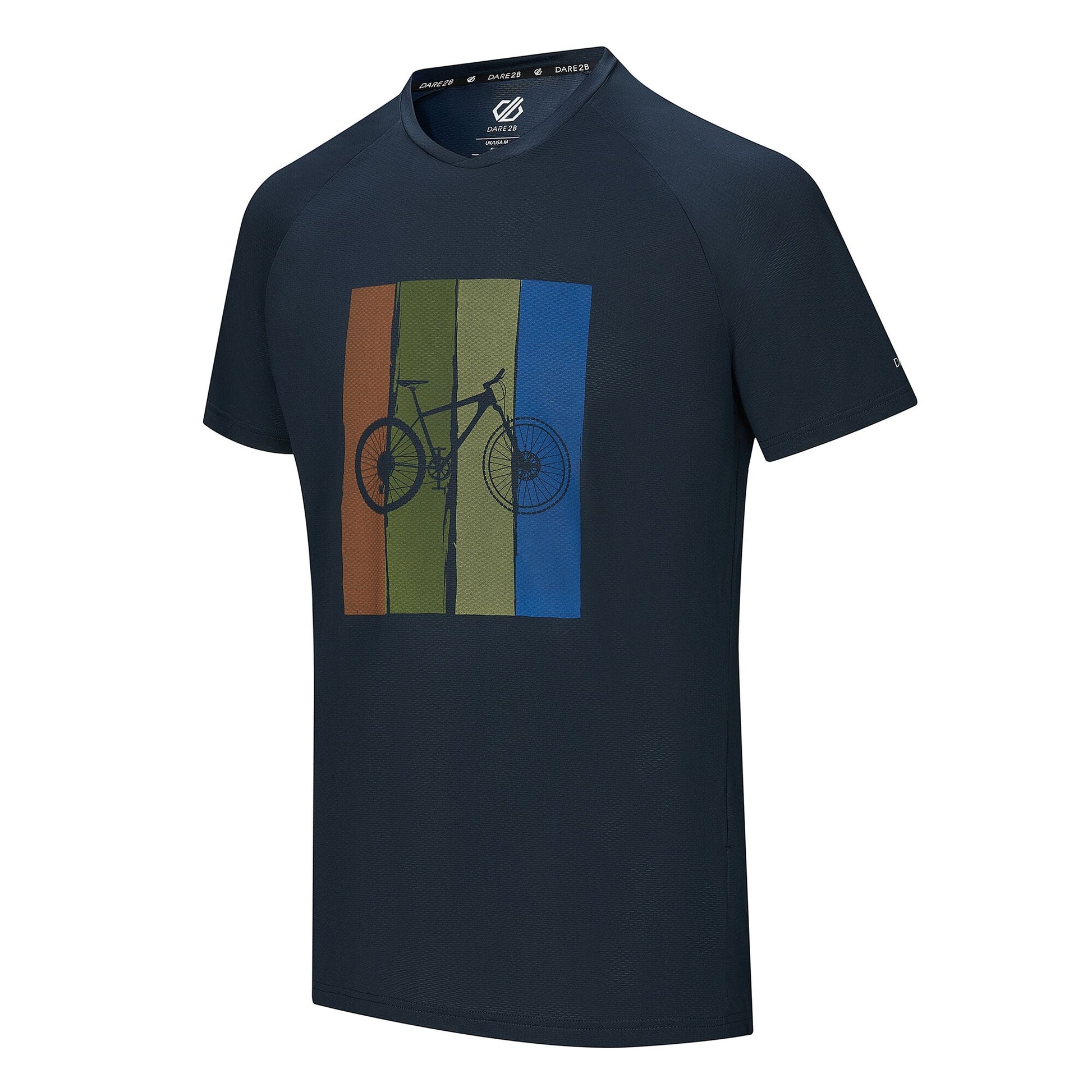 Navy - Side - Dare 2B Mens Tech II Bicycle T-Shirt