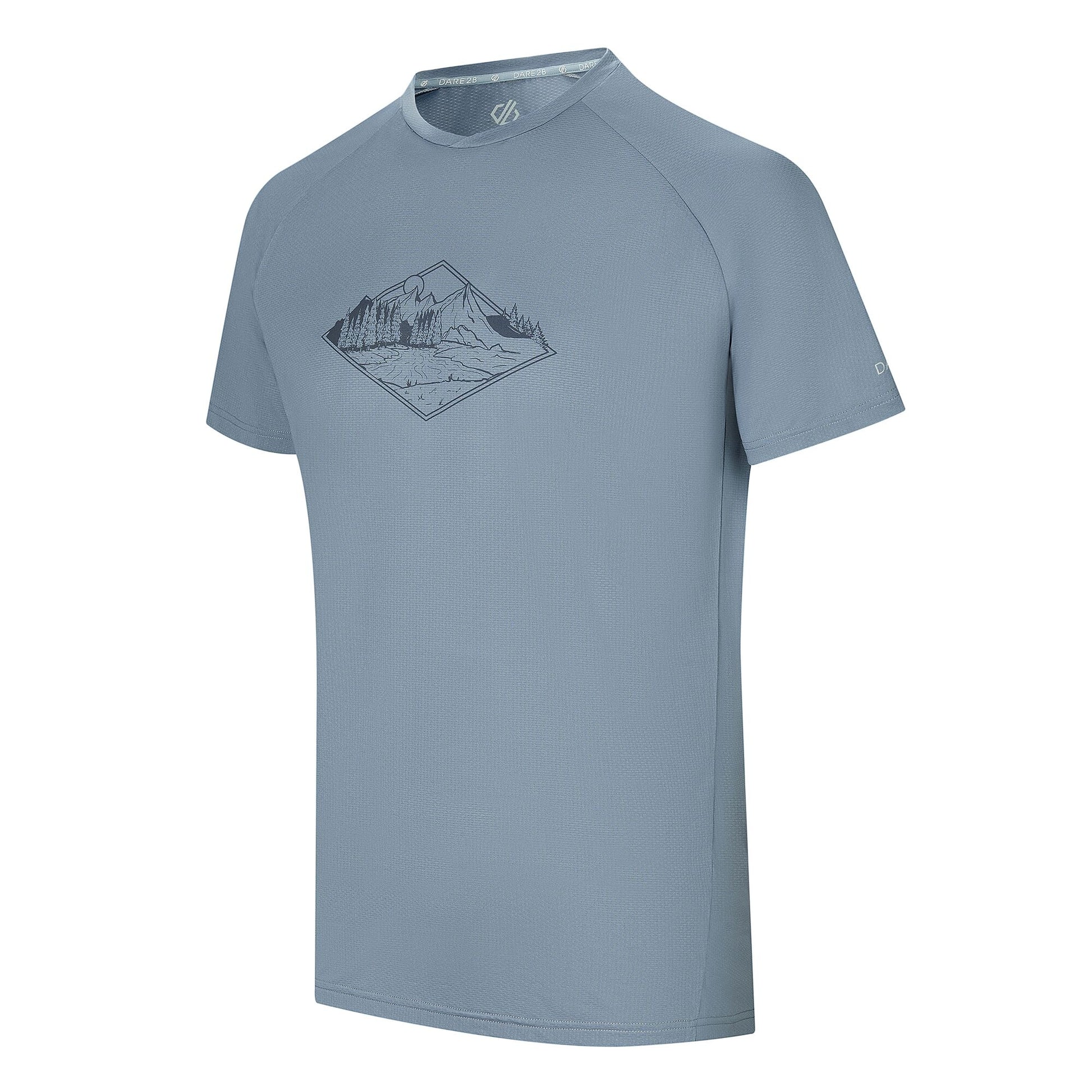 Mercury - Side - Dare 2B Mens Tech II Nature T-Shirt