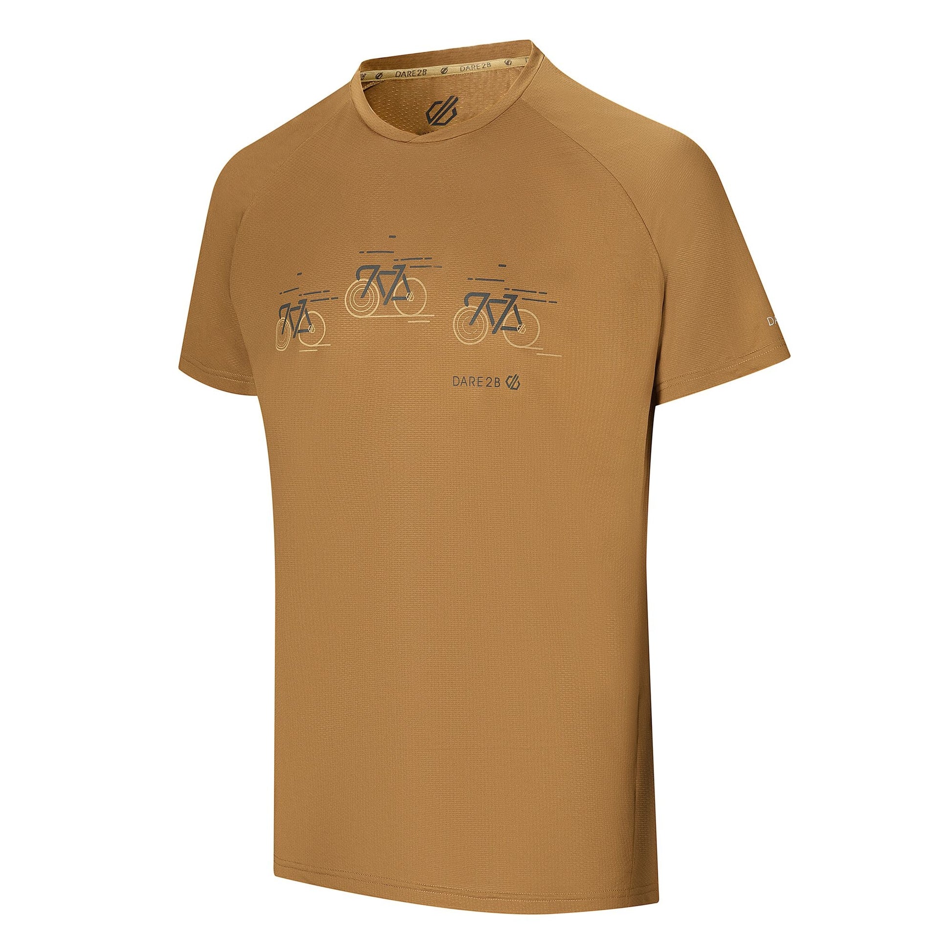 Dark Cumin Yellow - Side - Dare 2B Mens Tech II Bicycle T-Shirt