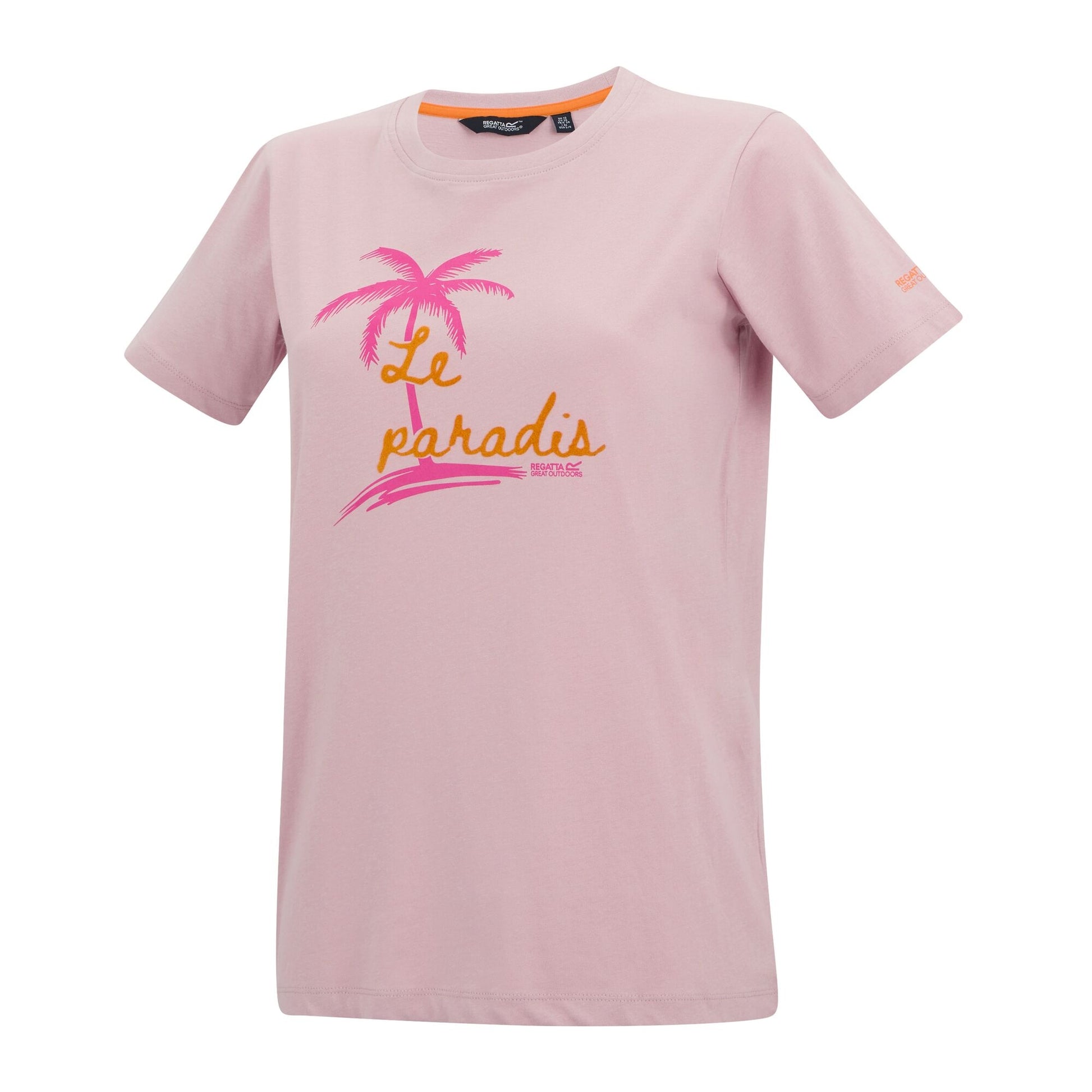 Pink Haze - Side - Regatta Womens-Ladies Filandra VX Palm T-Shirt