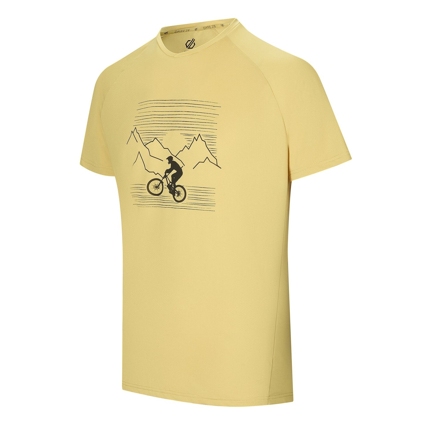 Oil Yellow - Side - Dare 2B Mens Tech II Mountain Bike T-Shirt