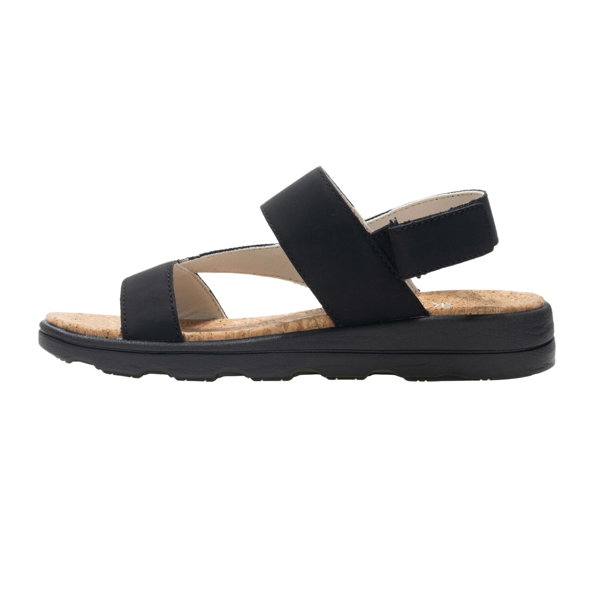 Black - Side - Regatta Womens-Ladies Rylie Zebra Print Sandals