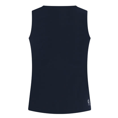 Navy - Back - Dare 2B Womens-Ladies Harmonic Mandala Lotus Bamboo Vest Top