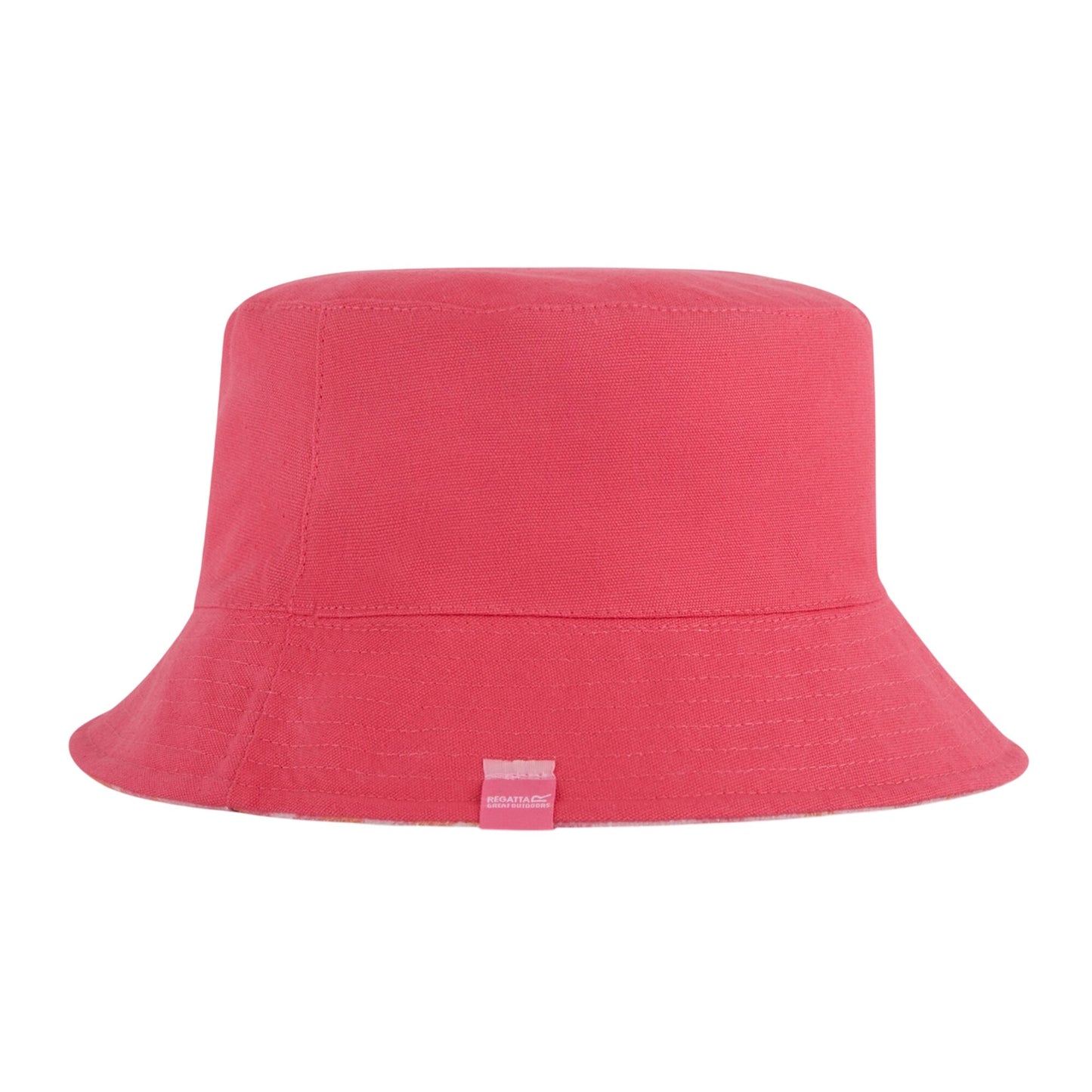 Pink Lemonade - Front - Regatta Childrens-Kids Flip Up Bucket Hat