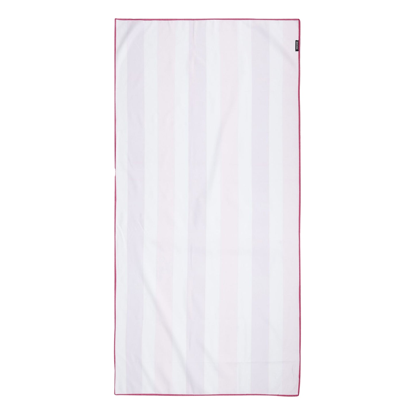Rose Violet-Pink Lemonade - Back - Regatta Stripe Microfibre Beach Towel
