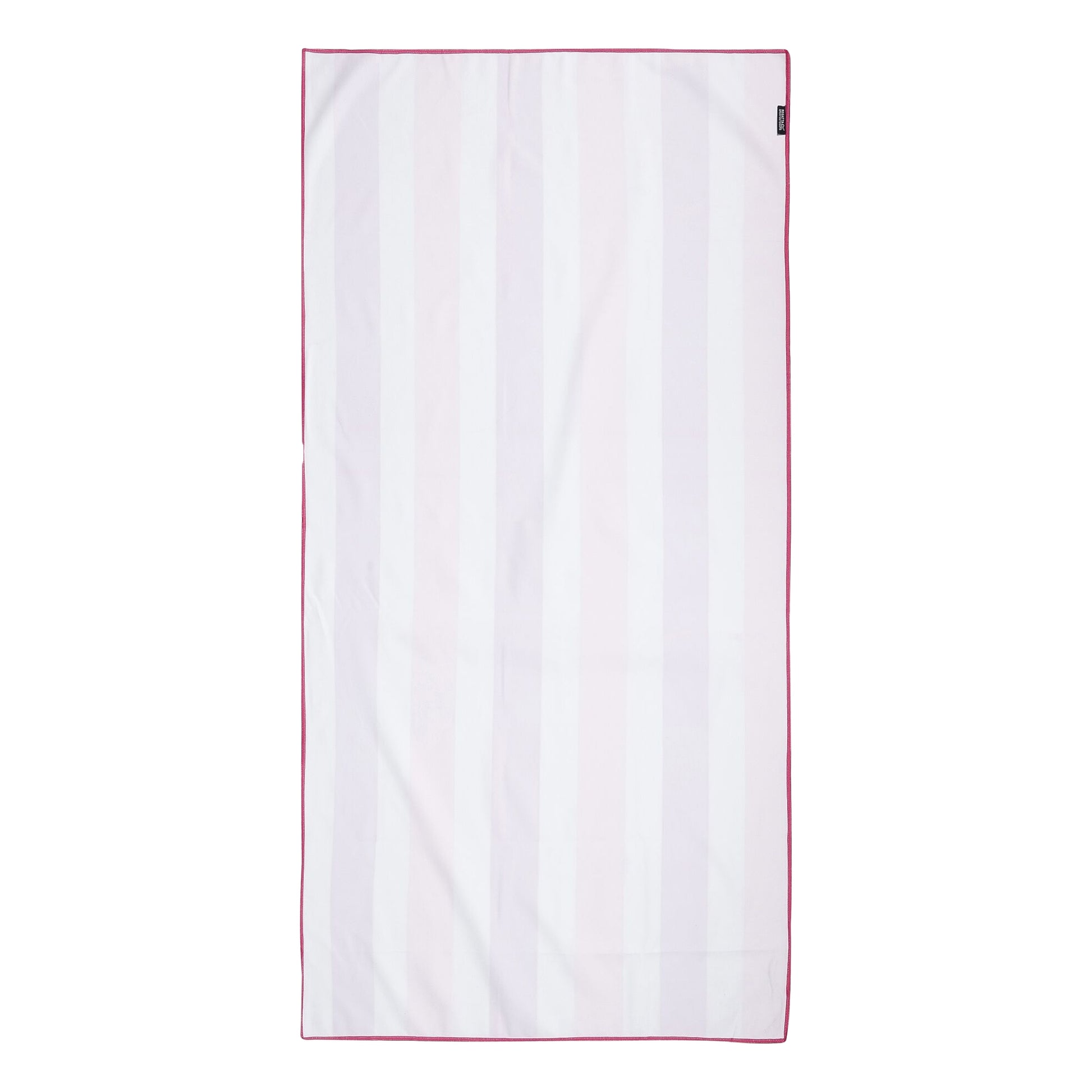 Rose Violet-Pink Lemonade - Back - Regatta Stripe Microfibre Beach Towel