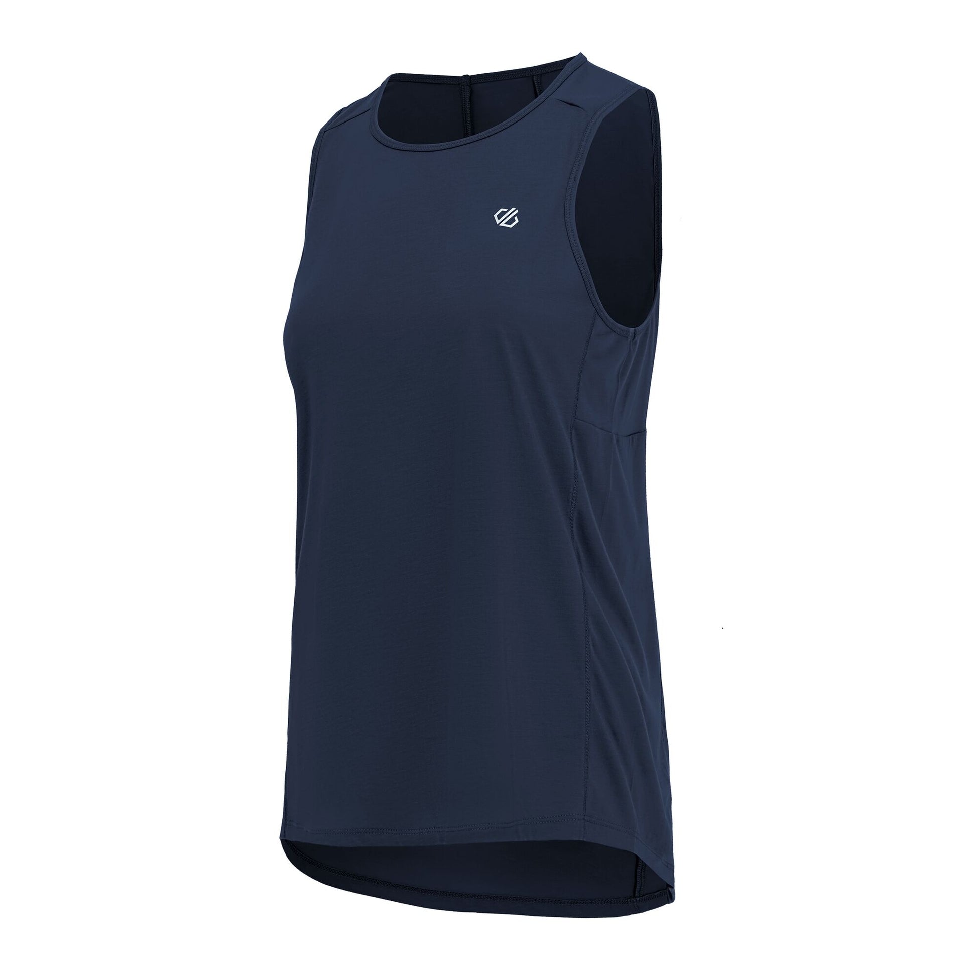 Navy - Side - Dare 2B Womens-Ladies Nimble Lightweight Vest Top