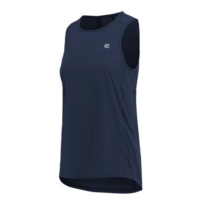 Navy - Side - Dare 2B Womens-Ladies Nimble Lightweight Vest Top