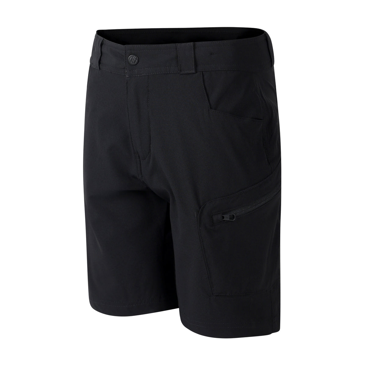 Black - Side - Dare 2B Childrens-Kids Reprise III Multi Pocket Shorts