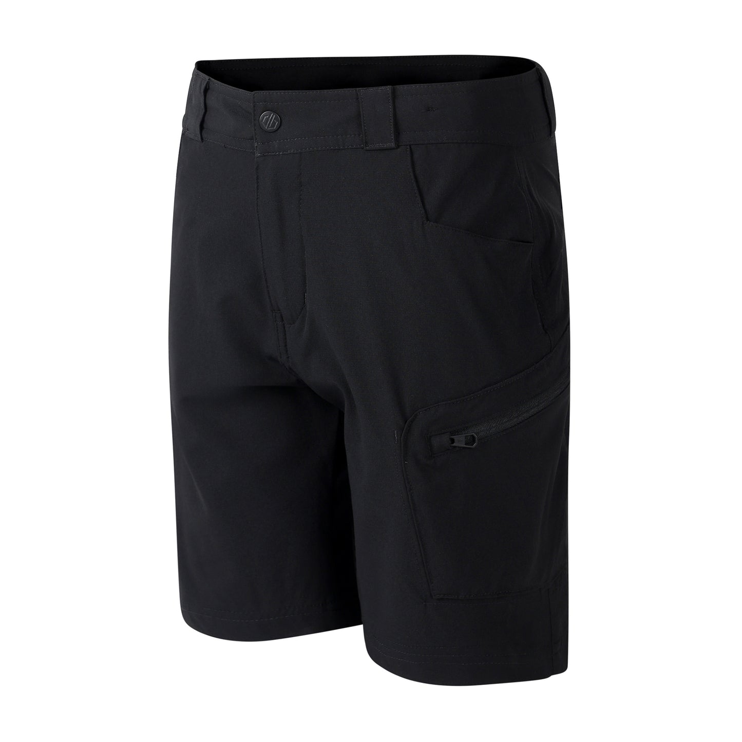 Black - Side - Dare 2B Childrens-Kids Reprise III Multi Pocket Shorts