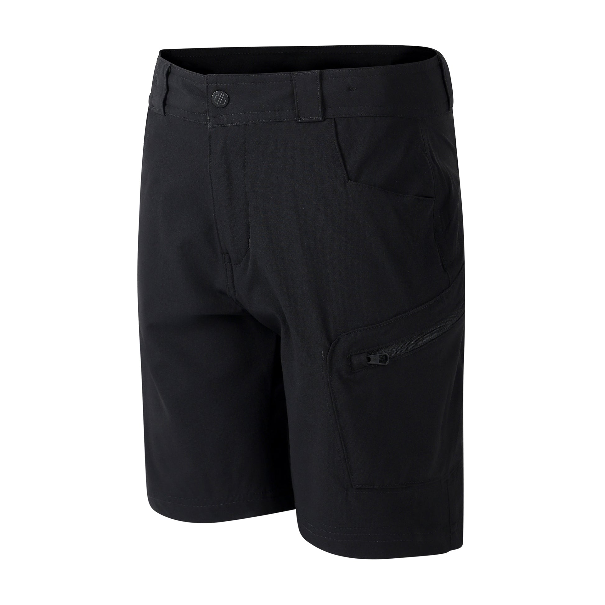 Black - Side - Dare 2B Childrens-Kids Reprise III Multi Pocket Shorts