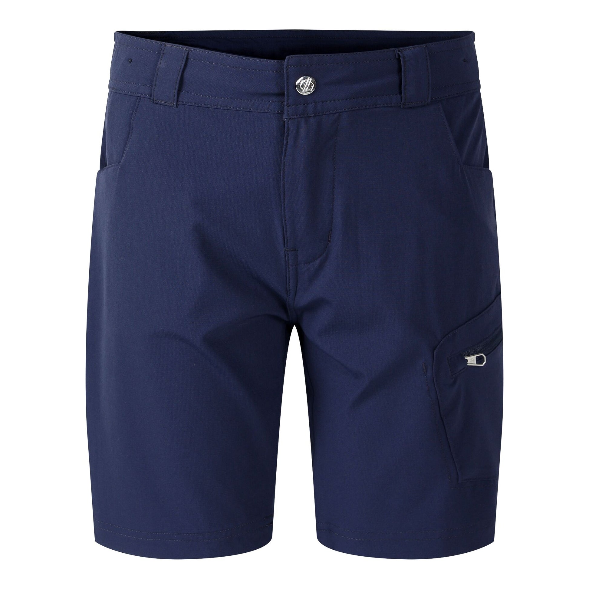 Navy - Front - Dare 2B Childrens-Kids Reprise III Multi Pocket Shorts
