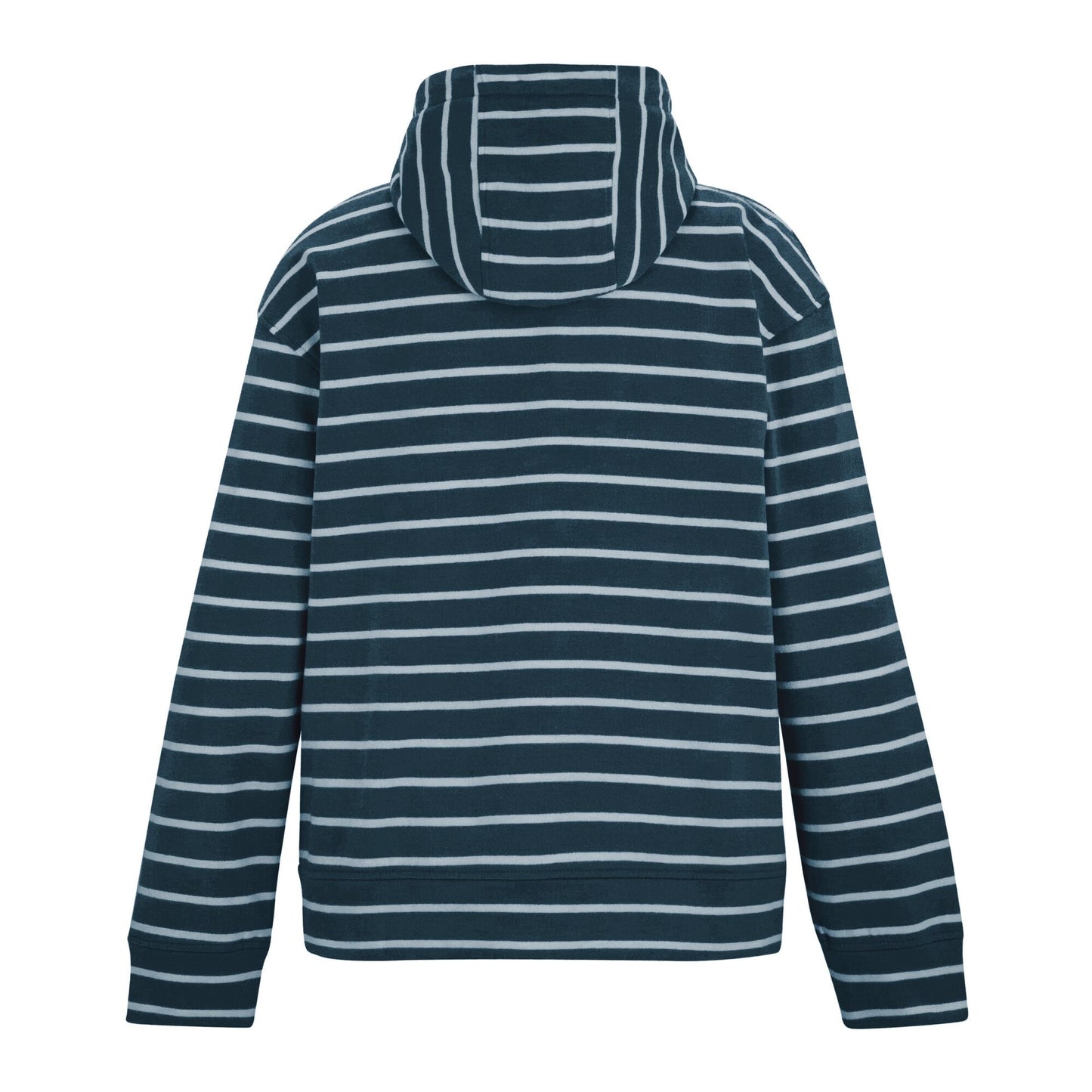 Navy-White - Back - Regatta Womens-Ladies Bayletta Striped Full Zip Hoodie