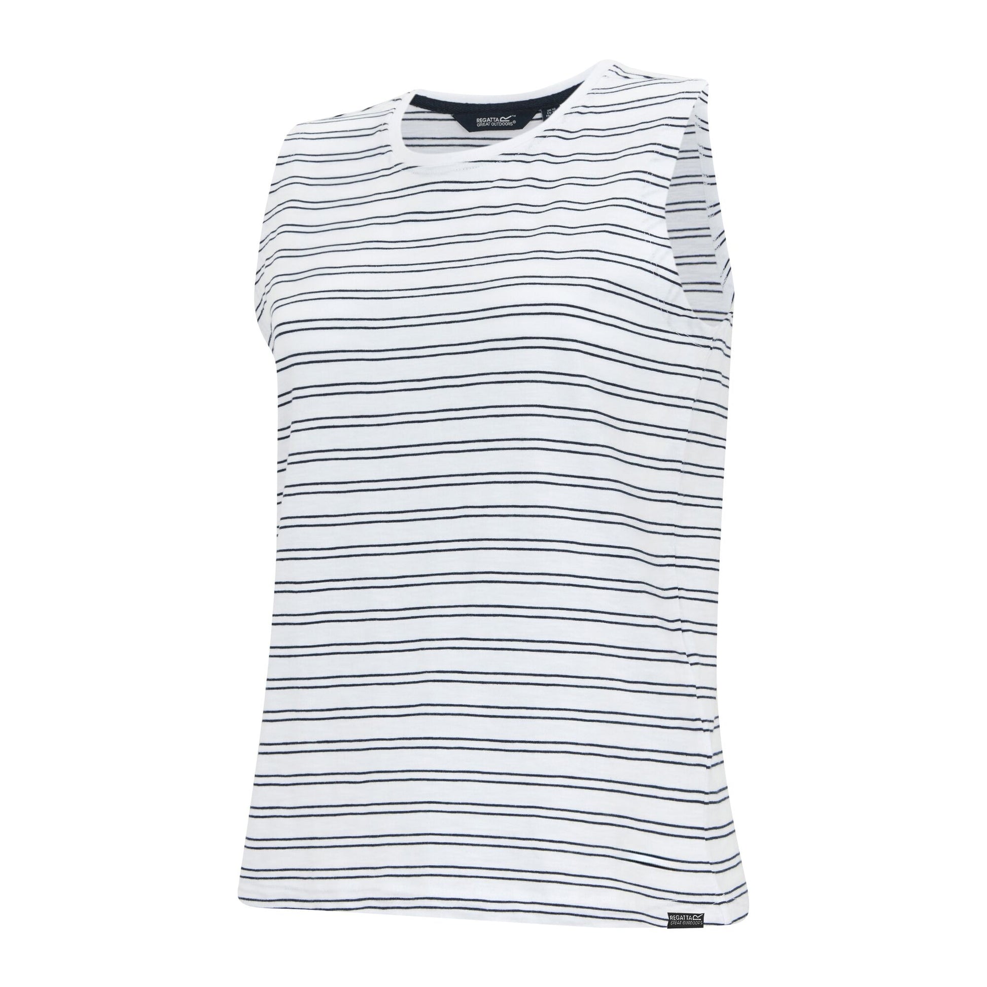 White-Navy - Side - Regatta Womens-Ladies Fariene Vest Top