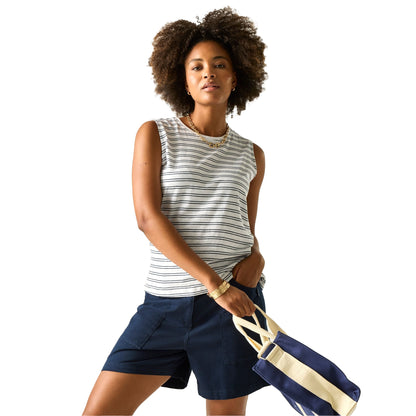 White-Navy - Lifestyle - Regatta Womens-Ladies Fariene Vest Top