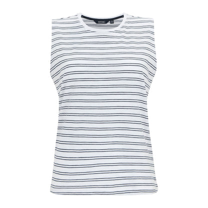White-Navy - Front - Regatta Womens-Ladies Fariene Vest Top