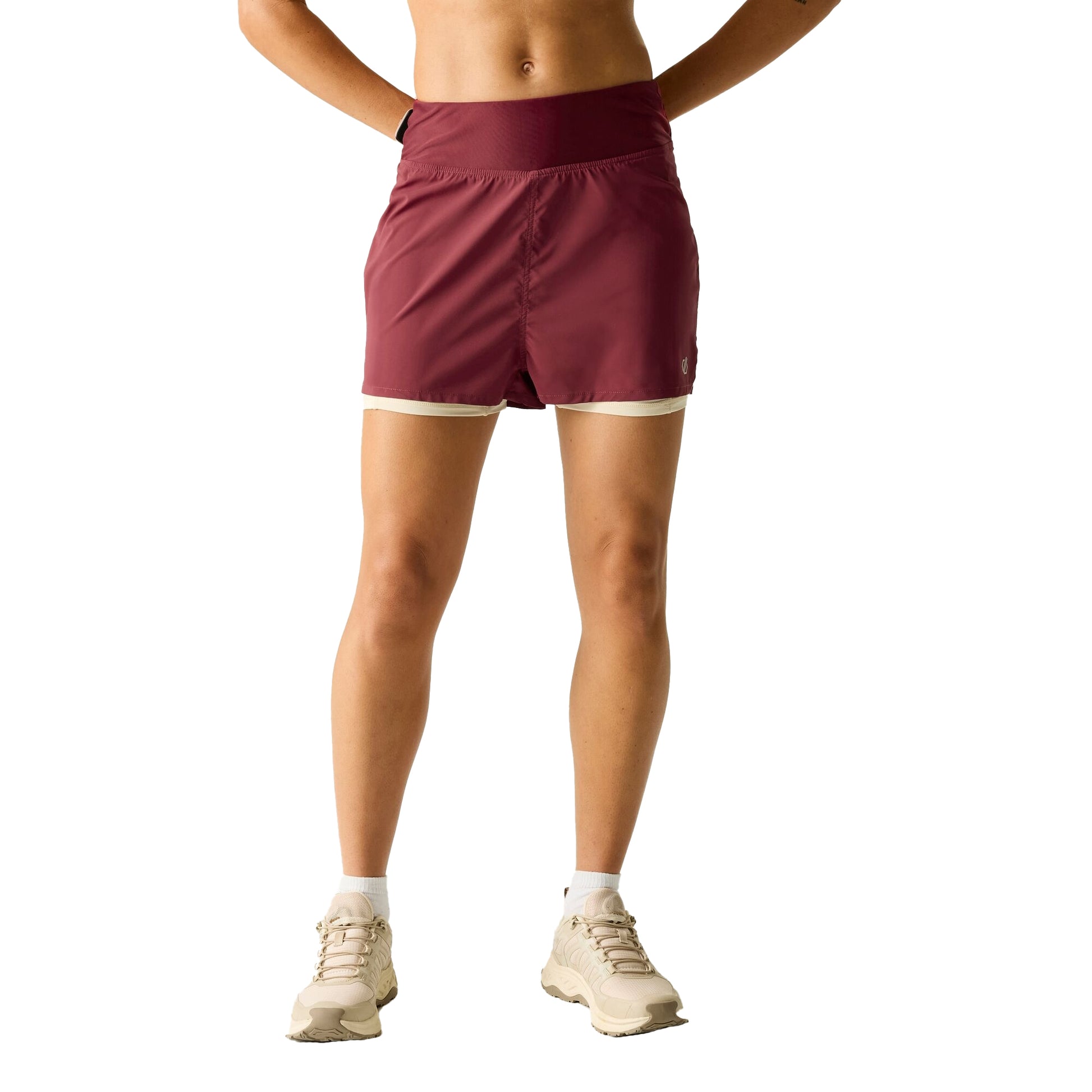 Tibetan Red - Lifestyle - Dare 2B Womens-Ladies Nimble 2 in 1 Shorts