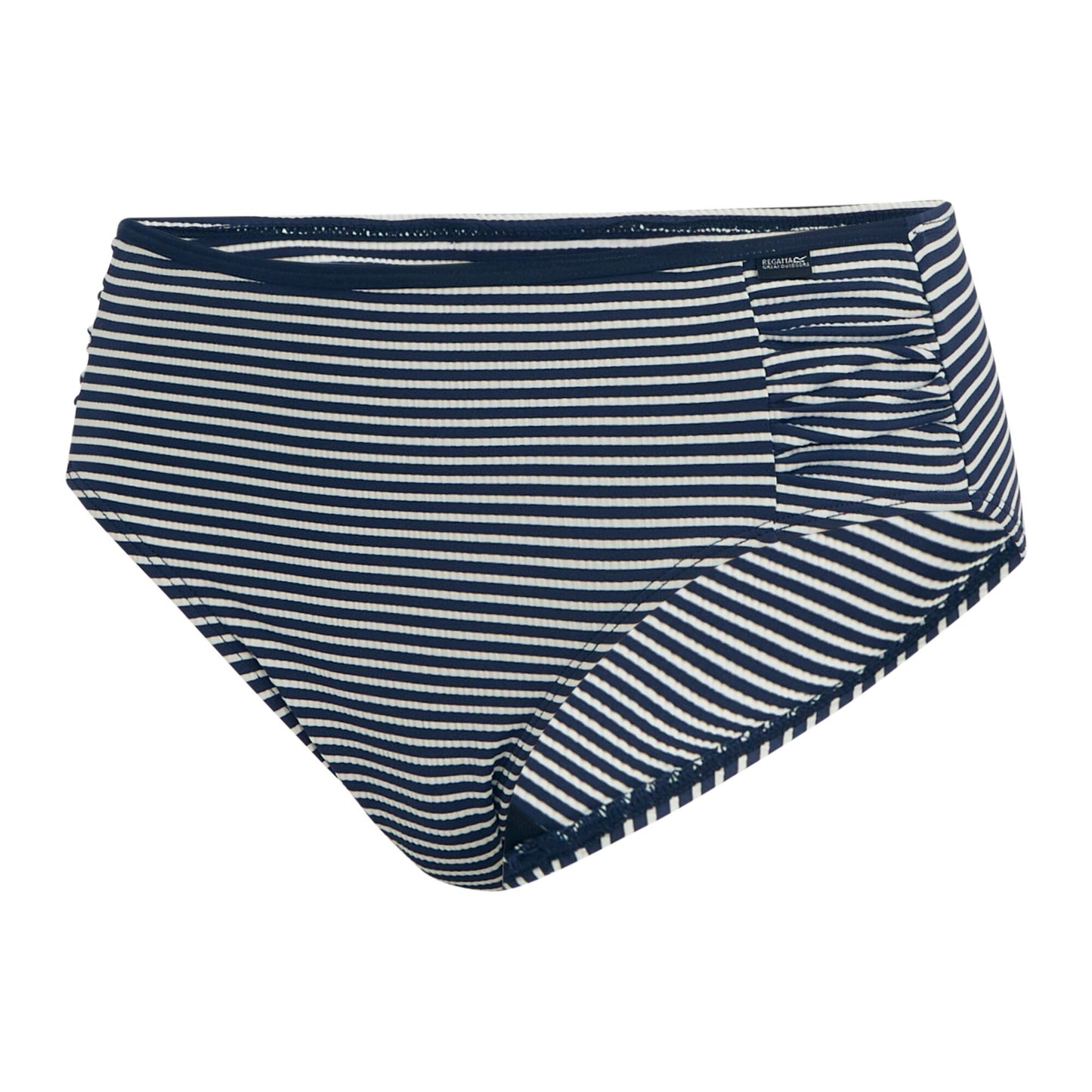 Navy-White - Side - Regatta Womens-Ladies Stripe Bikini Bottoms