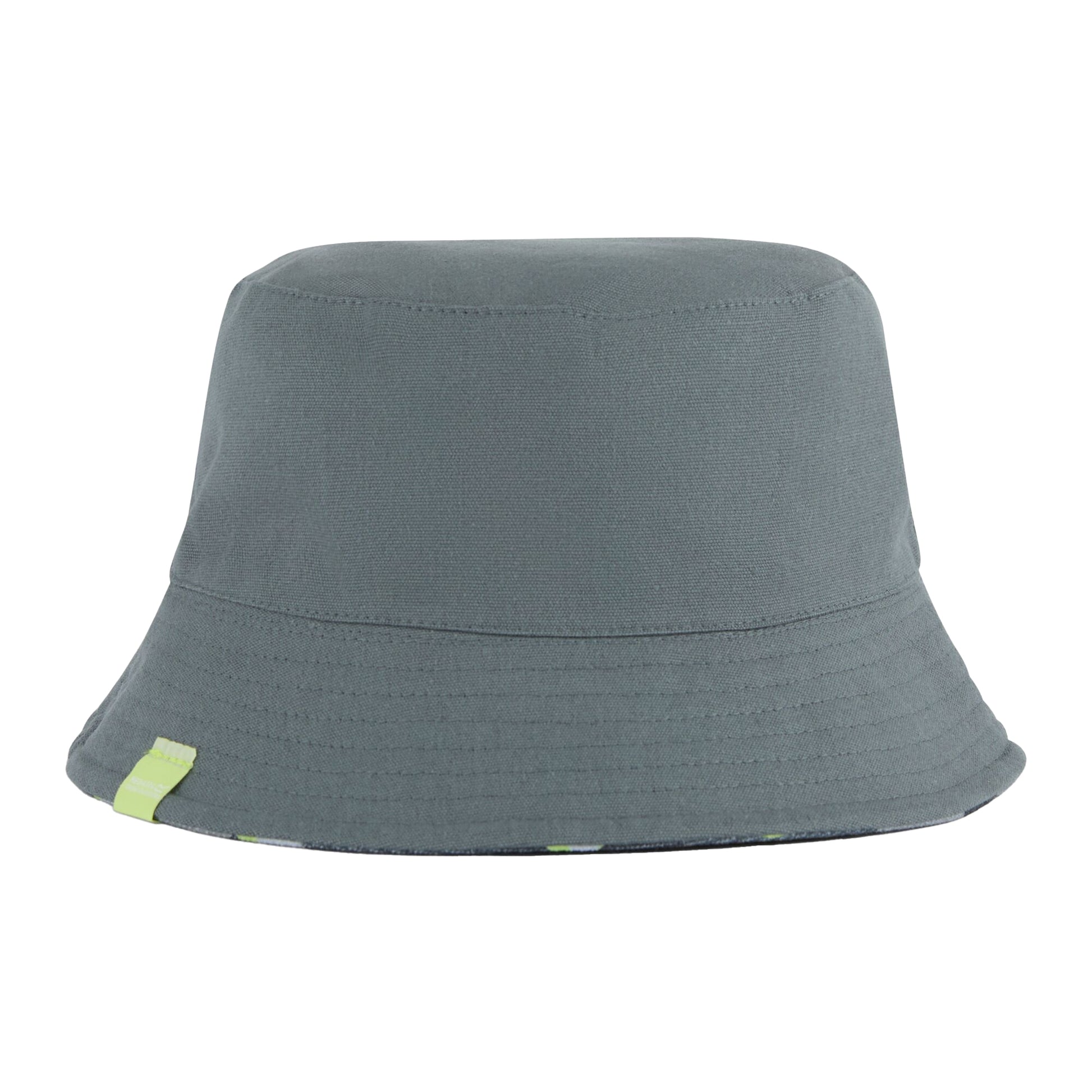 Camo Green-Dark Storm - Back - Regatta Childrens-Kids Camo Reversible Bucket Hat