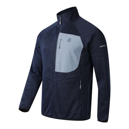 Navy-Mercury - Side - Dare 2B Mens Torrek II Fleece Jacket