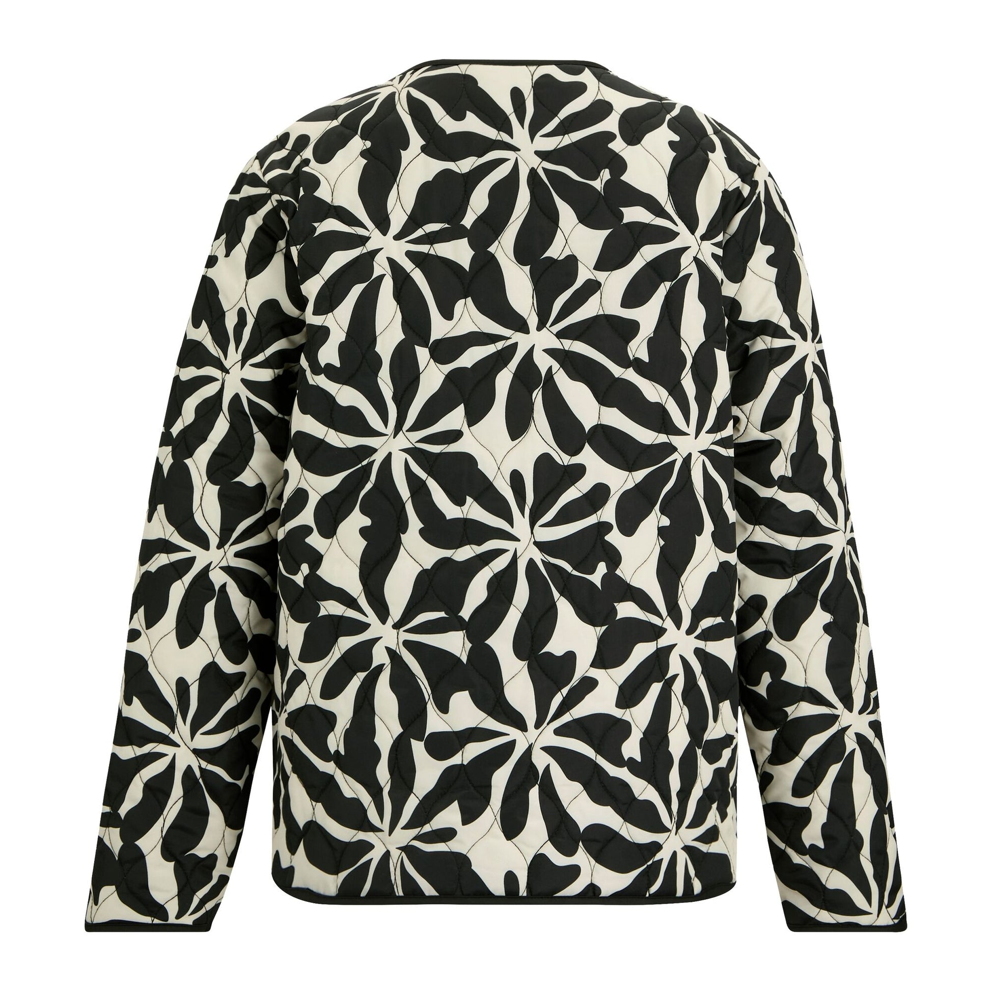 Beige - Back - Regatta Womens-Ladies Mira Abstract Floral Padded Jacket