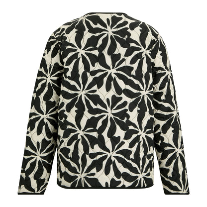Beige - Back - Regatta Womens-Ladies Mira Abstract Floral Padded Jacket