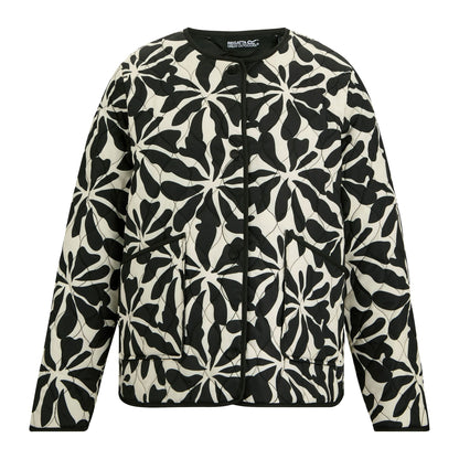 Beige - Front - Regatta Womens-Ladies Mira Abstract Floral Padded Jacket
