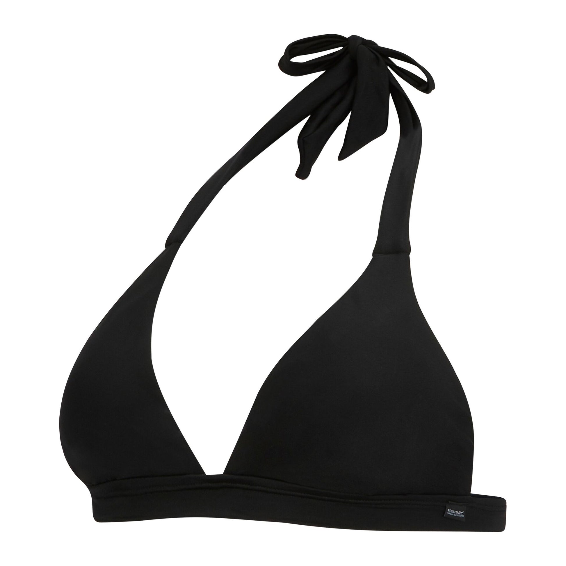 Black - Side - Regatta Womens-Ladies Lovina Plain Halter Neck Bikini Top