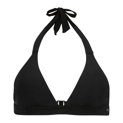 Black - Front - Regatta Womens-Ladies Lovina Plain Halter Neck Bikini Top