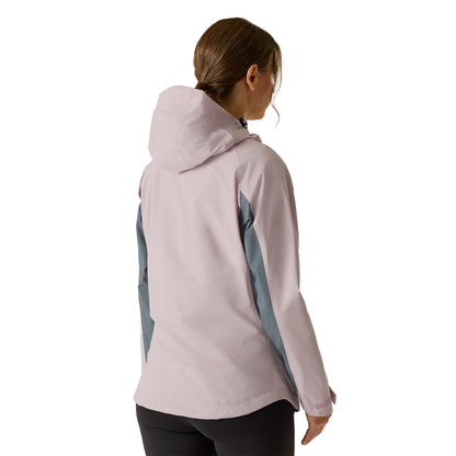 Powder Lilac-Dark Storm - Pack Shot - Regatta Womens-Ladies Freesdale Waterproof Jacket