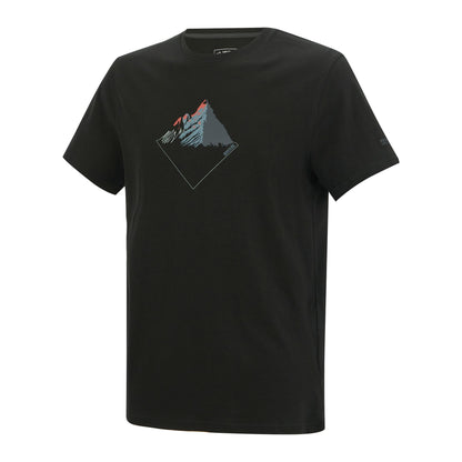 Black - Side - Regatta Mens Breezed Mountain T-Shirt