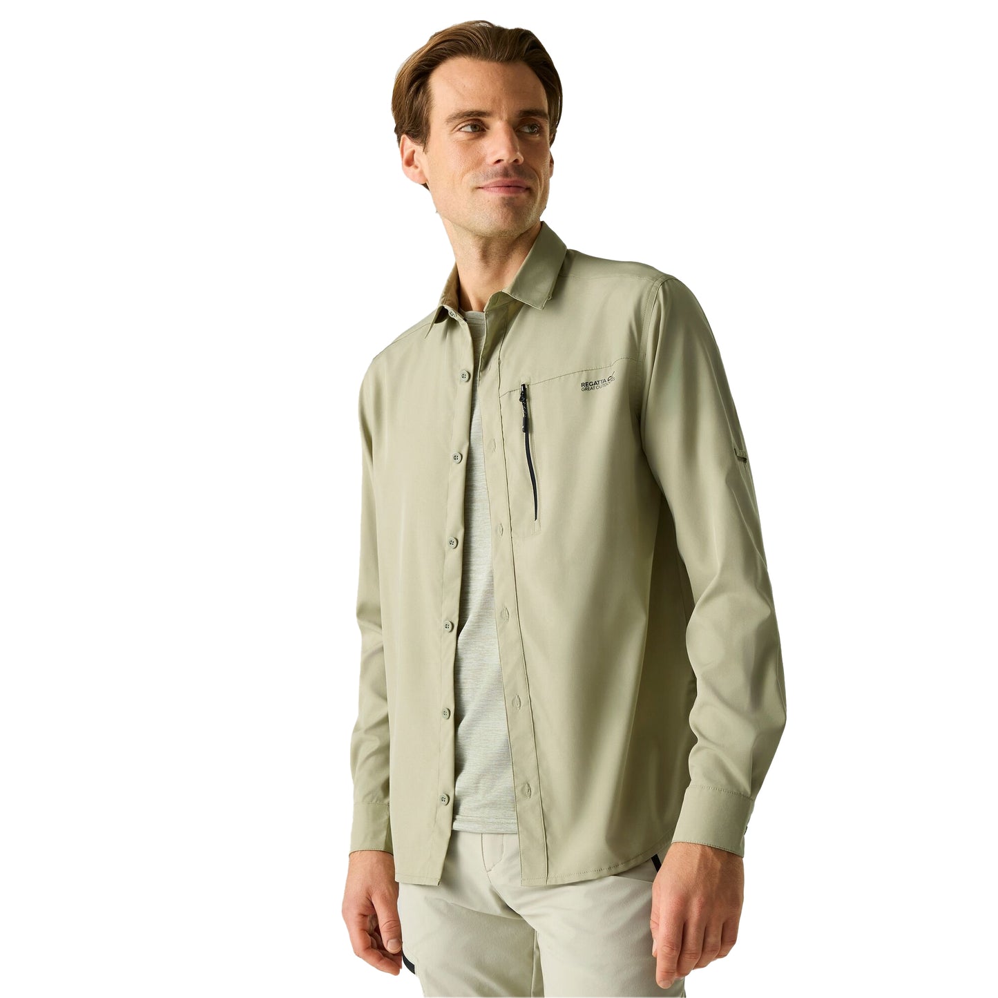 Abbeystone - Lifestyle - Regatta Mens Light Insect Repellent Long-Sleeved Travel Shirt