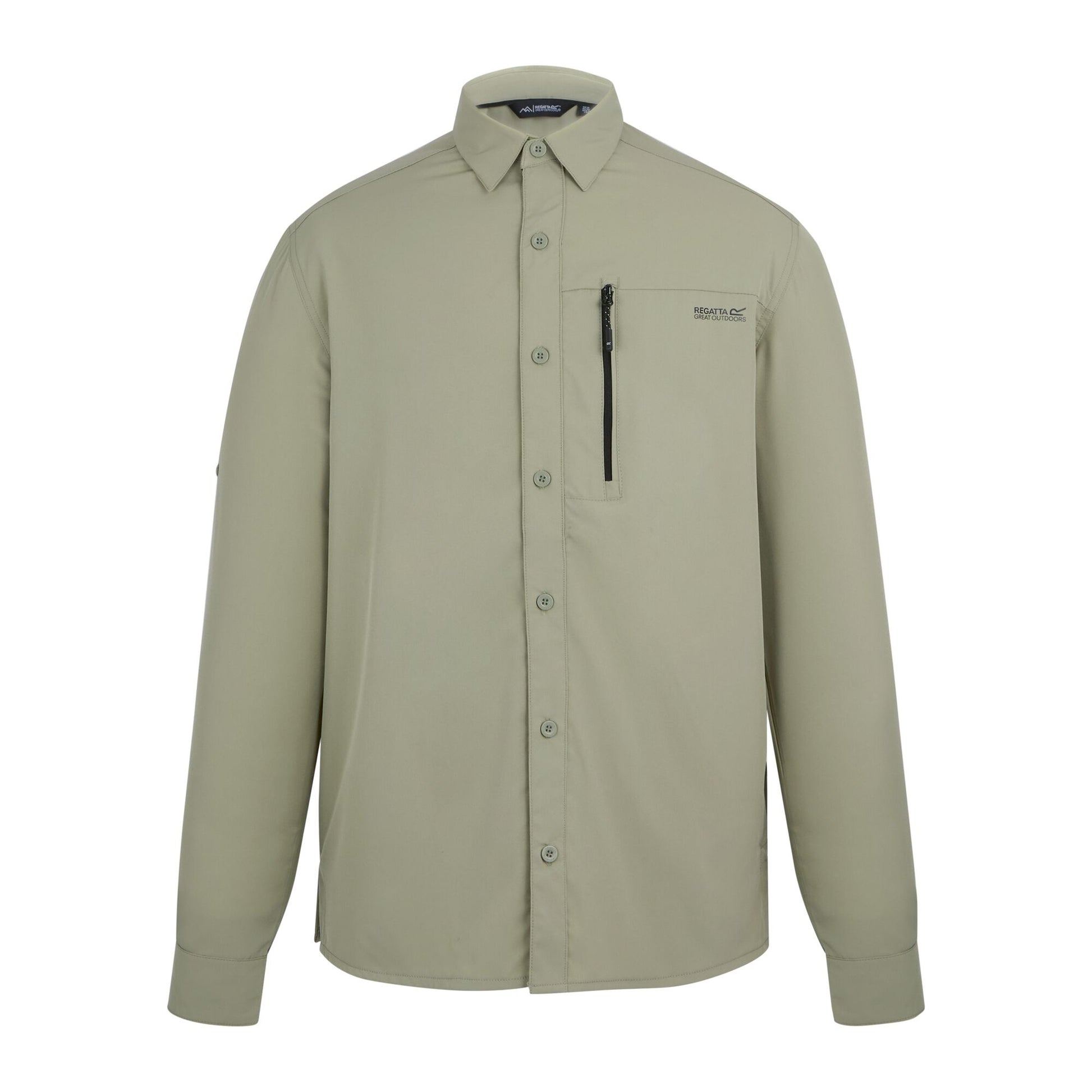 Abbeystone - Front - Regatta Mens Light Insect Repellent Long-Sleeved Travel Shirt