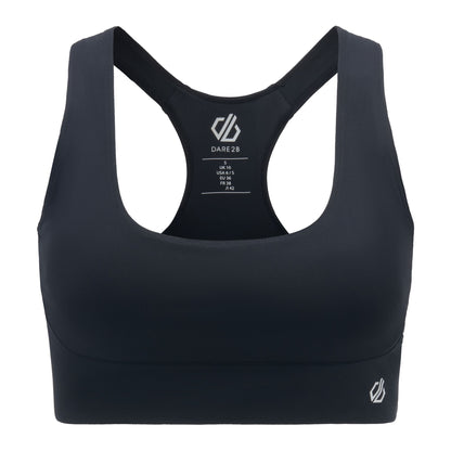Black - Front - Dare 2B Womens-Ladies Influential Sports Bra