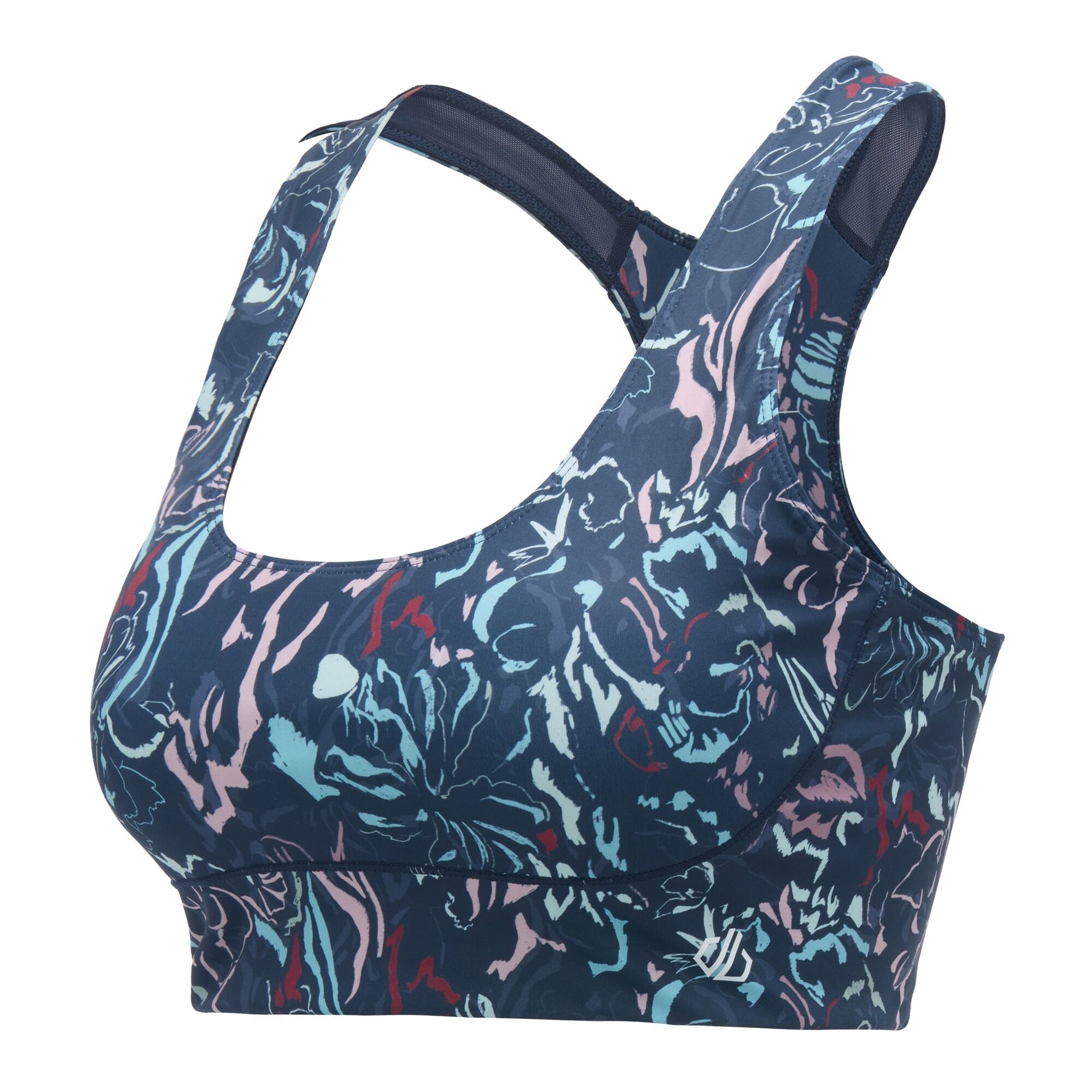Multicoloured - Side - Dare 2B Womens-Ladies Influential Printed Sports Bra