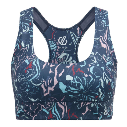 Multicoloured - Front - Dare 2B Womens-Ladies Influential Printed Sports Bra