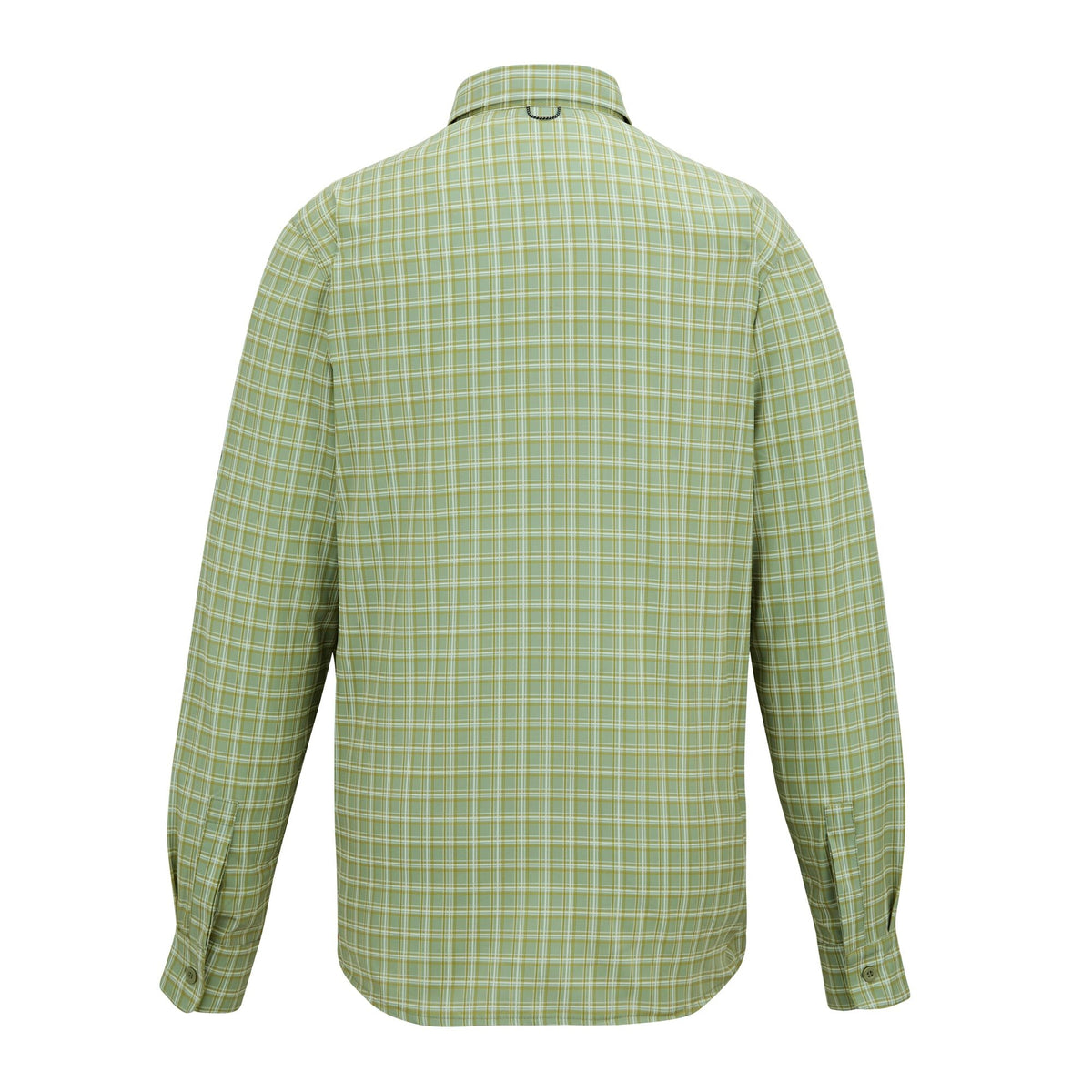 Light Sage - Back - Regatta Mens Checked Insect Repellent Travel Shirt