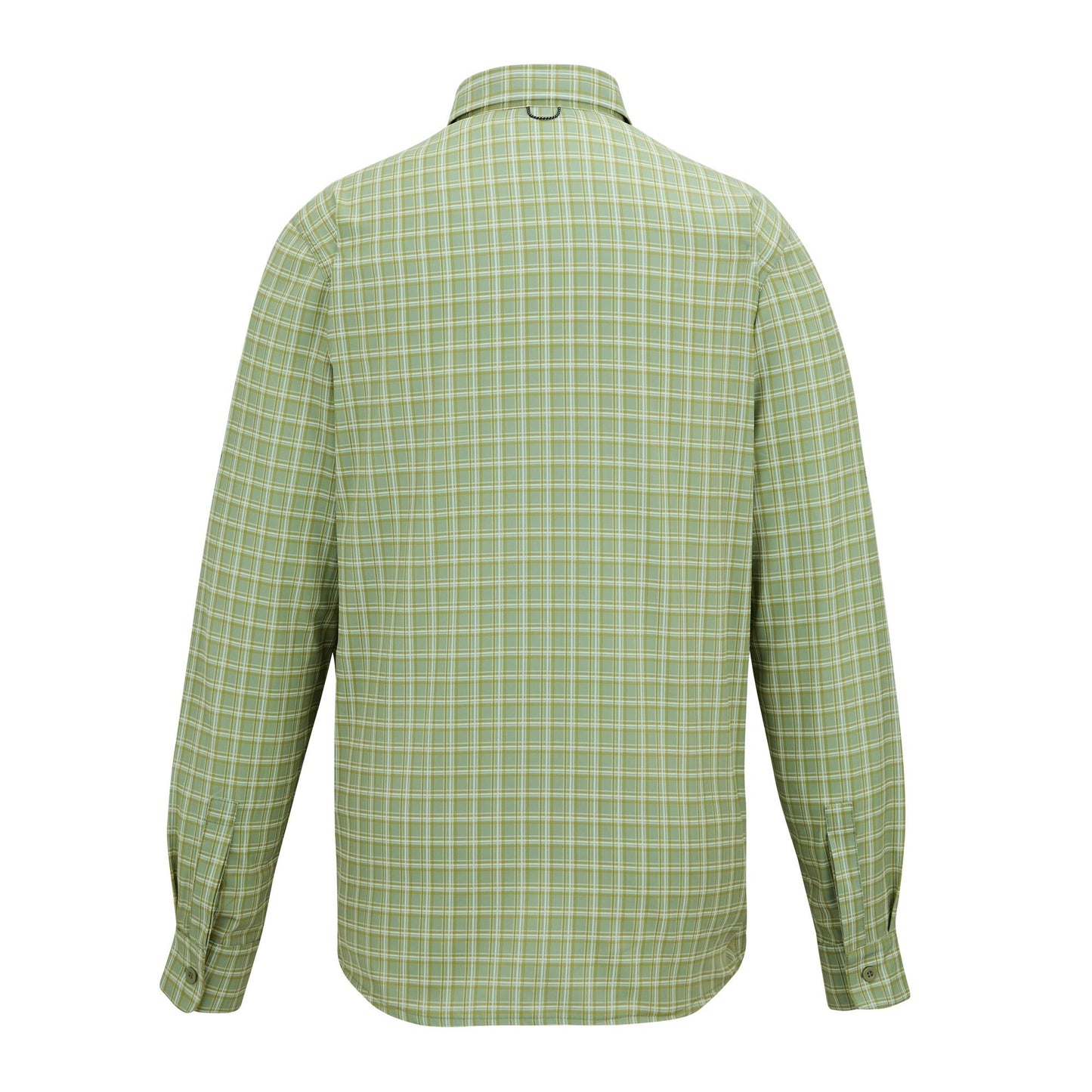 Light Sage - Back - Regatta Mens Checked Insect Repellent Travel Shirt