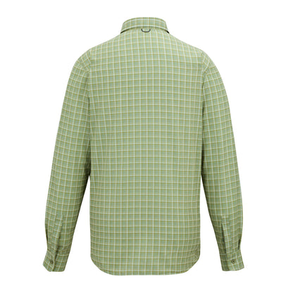 Light Sage - Back - Regatta Mens Checked Insect Repellent Travel Shirt