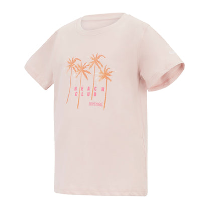 Pink Haze - Side - Regatta Childrens-Kids Bosley Beach Club T-Shirt